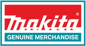 Makita logo with 'Genuine Merchandise' text on a red and green background